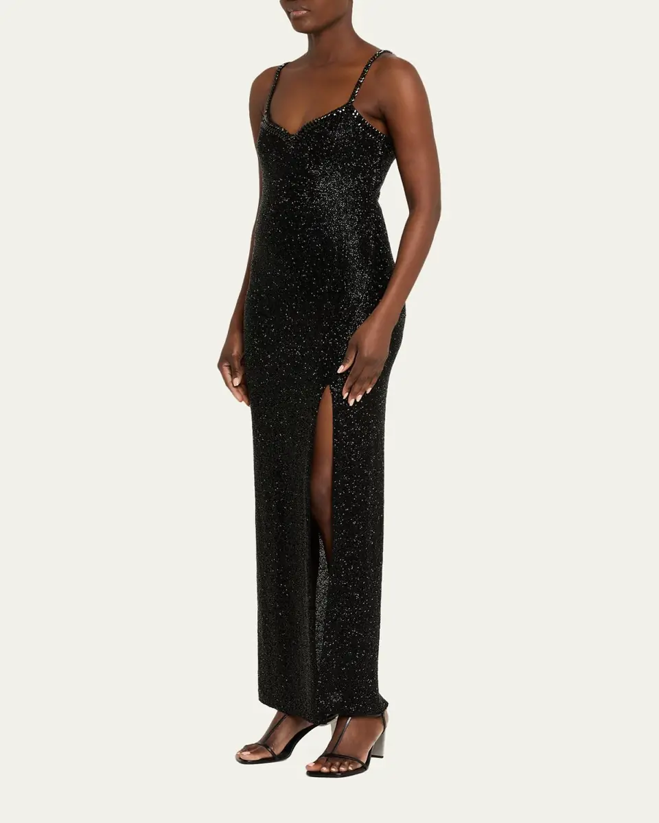 Alice + Olivia Nina Embellished Maxi Dress | Thumbnail 4 Alice + Olivia Nina Embellished Maxi Dress | Thumbnail 4