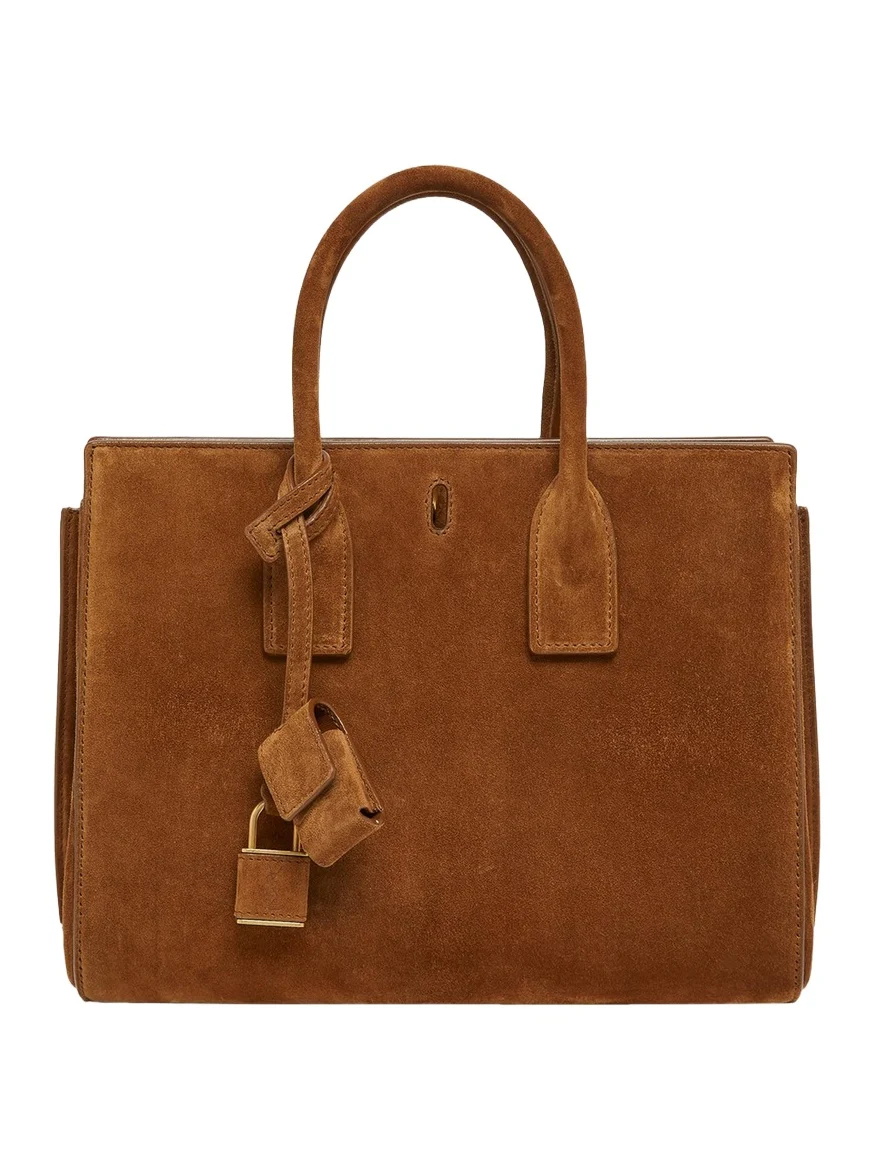Sac de Jour Small Suede Top-Handle Bag