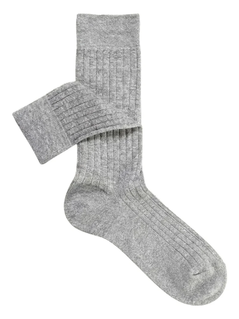 Sozzi Calze Men's Melange Rib Crew Socks