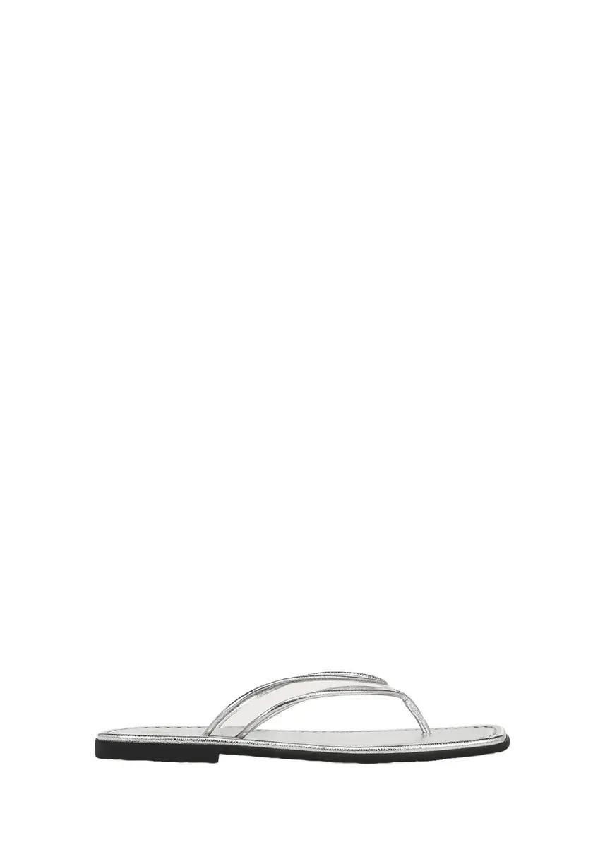 Veronica Beard Clea Metallic Leather Jelly Thong Sandals | Thumbnail 4 Veronica Beard Clea Metallic Leather Jelly Thong Sandals | Thumbnail 4