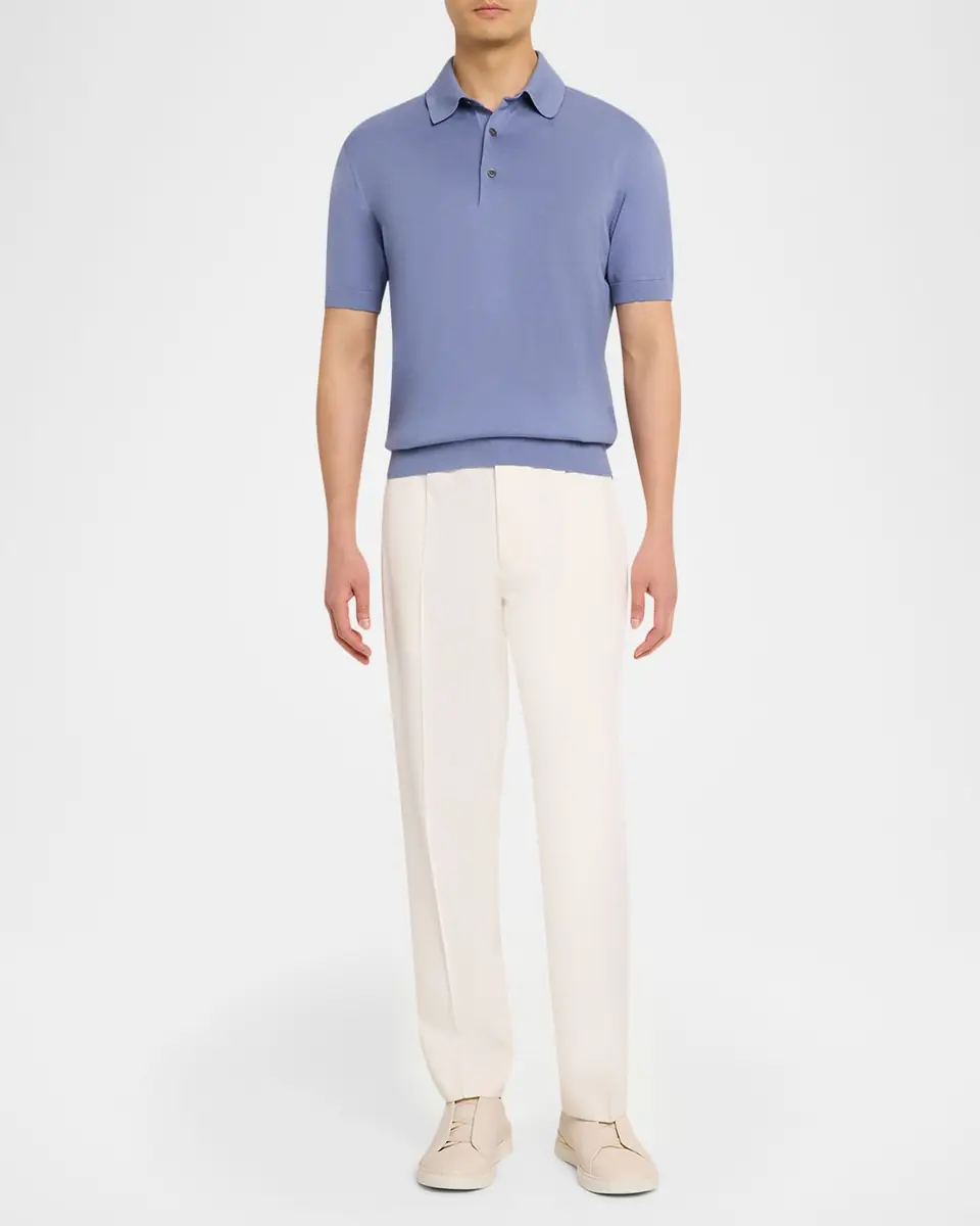 Zegna Men's Osai Cotton Polo Shirt | Thumbnail 6 Zegna Men's Osai Cotton Polo Shirt | Thumbnail 6