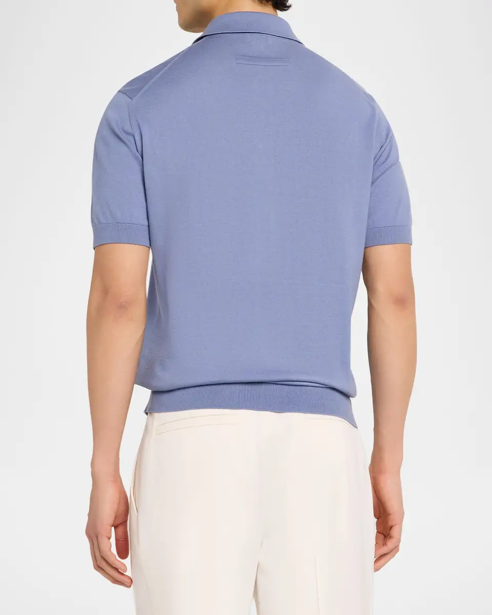 Zegna Men's Osai Cotton Polo Shirt | Thumbnail 7 Zegna Men's Osai Cotton Polo Shirt | Thumbnail 7
