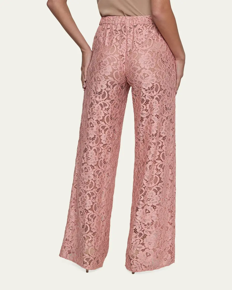 L'Agence Tavia Floral Lace Trousers | Thumbnail 3