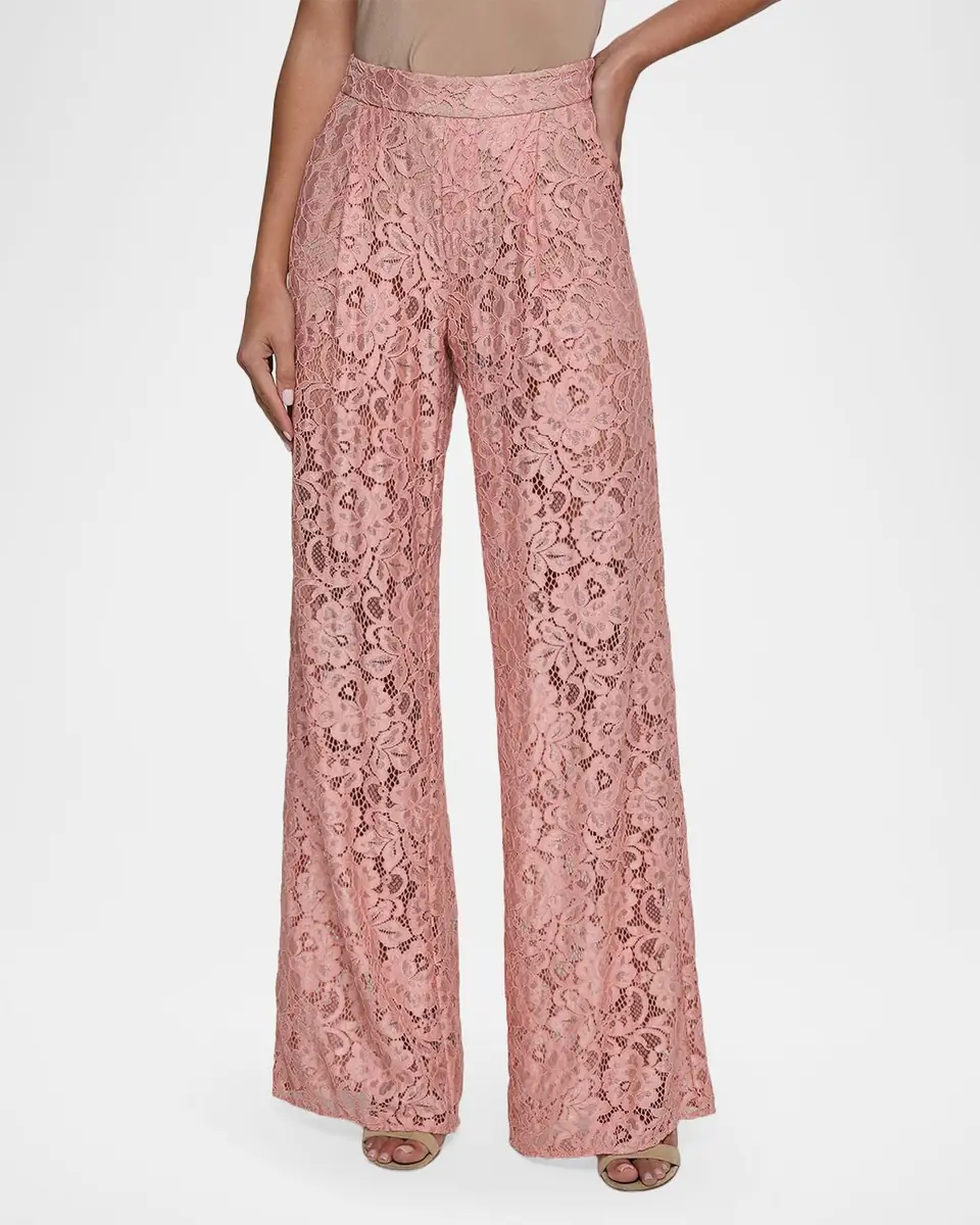 L'Agence Tavia Floral Lace Trousers | Thumbnail 8