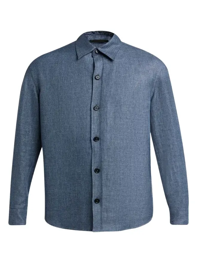 Men's Cashmere Linen and Silk Overshirt
