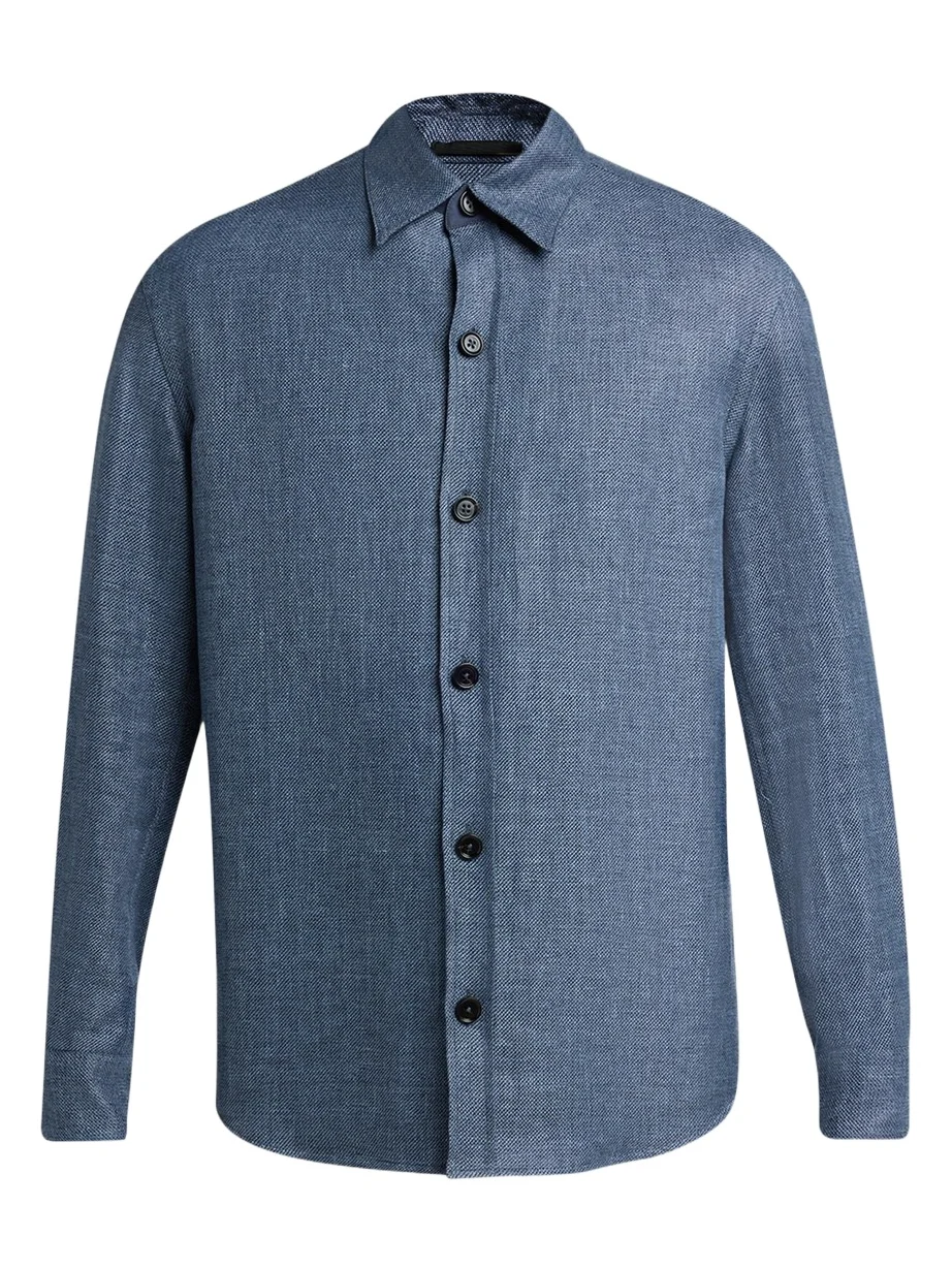 Men's Cashmere Linen and Silk Overshirt
