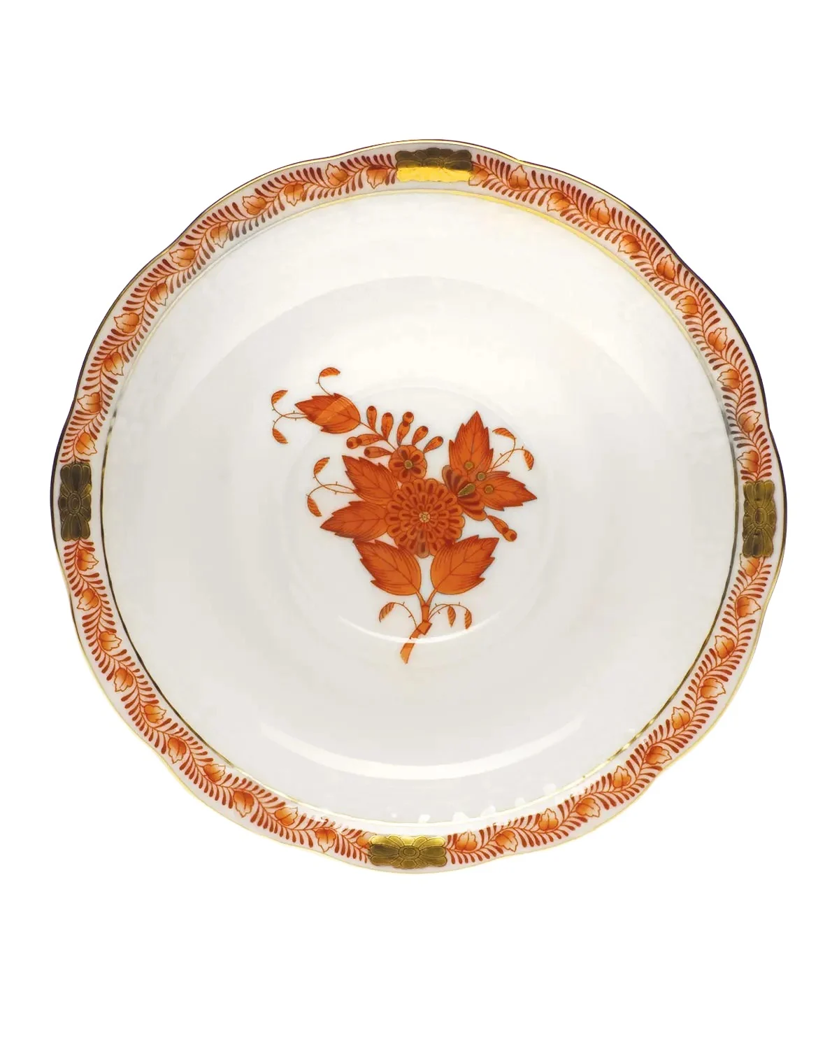 Herend Rust Chinese Bouquet Saucer