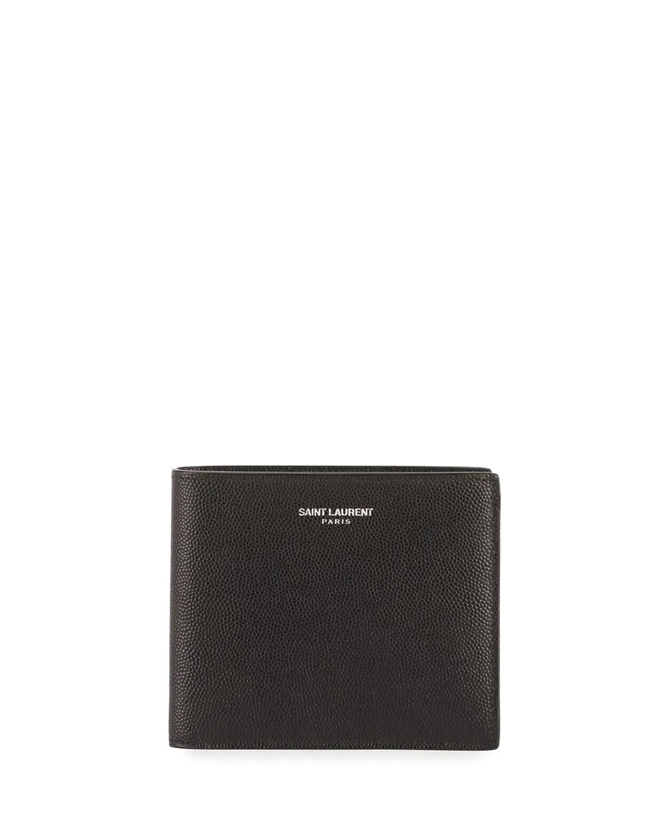 Saint Laurent East-West Calfskin Leather Wallet