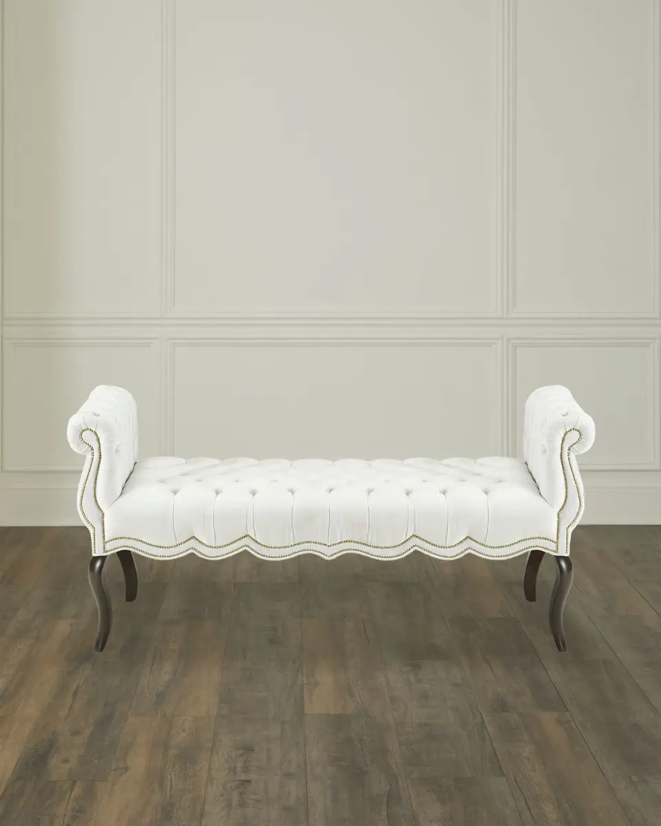 Haute House Rebecca Tufted Bench, 61" | Image 1 Haute House Rebecca Tufted Bench, 61" | Image 1