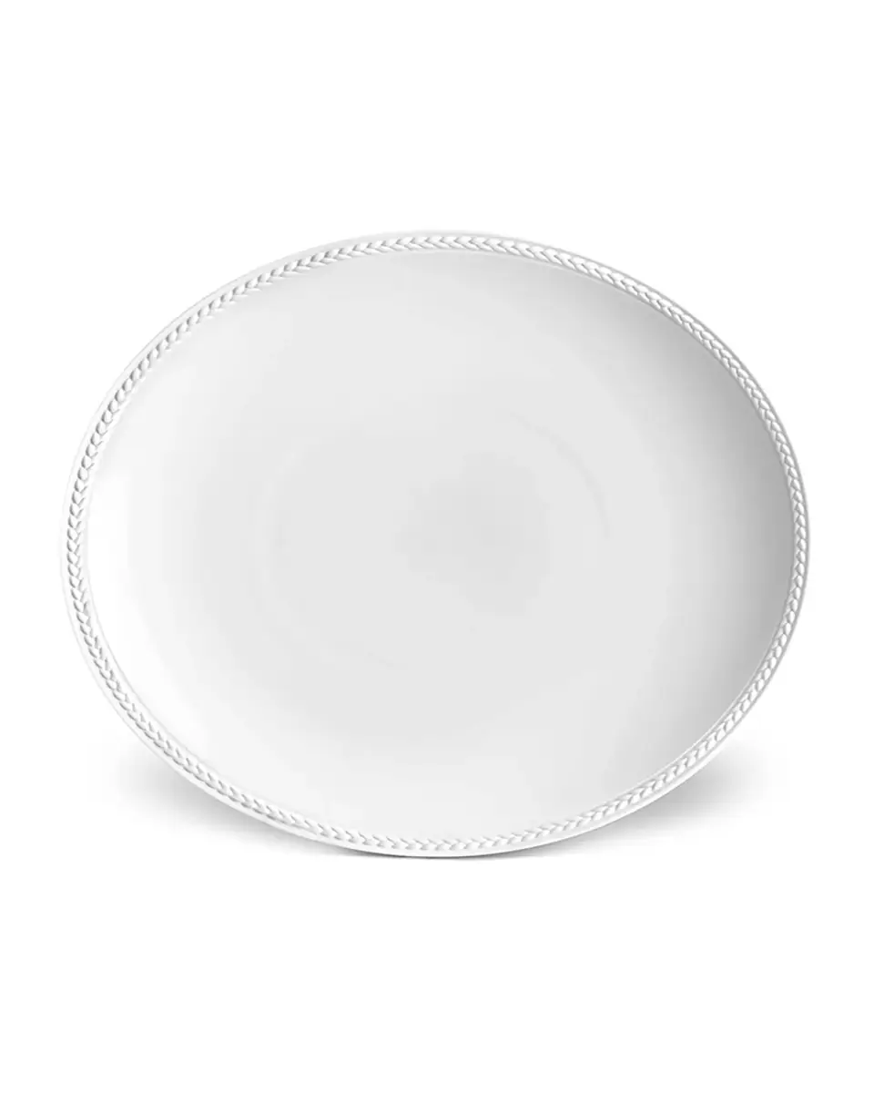 L'Objet Soie Tressee White Soup Plate | Thumbnail 2