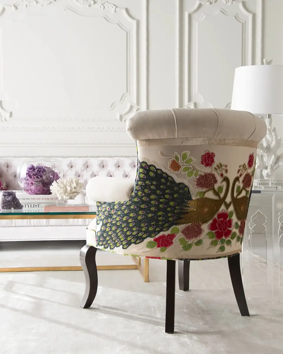 Haute House Cream Peacock Chair | Thumbnail 3 Haute House Cream Peacock Chair | Thumbnail 3