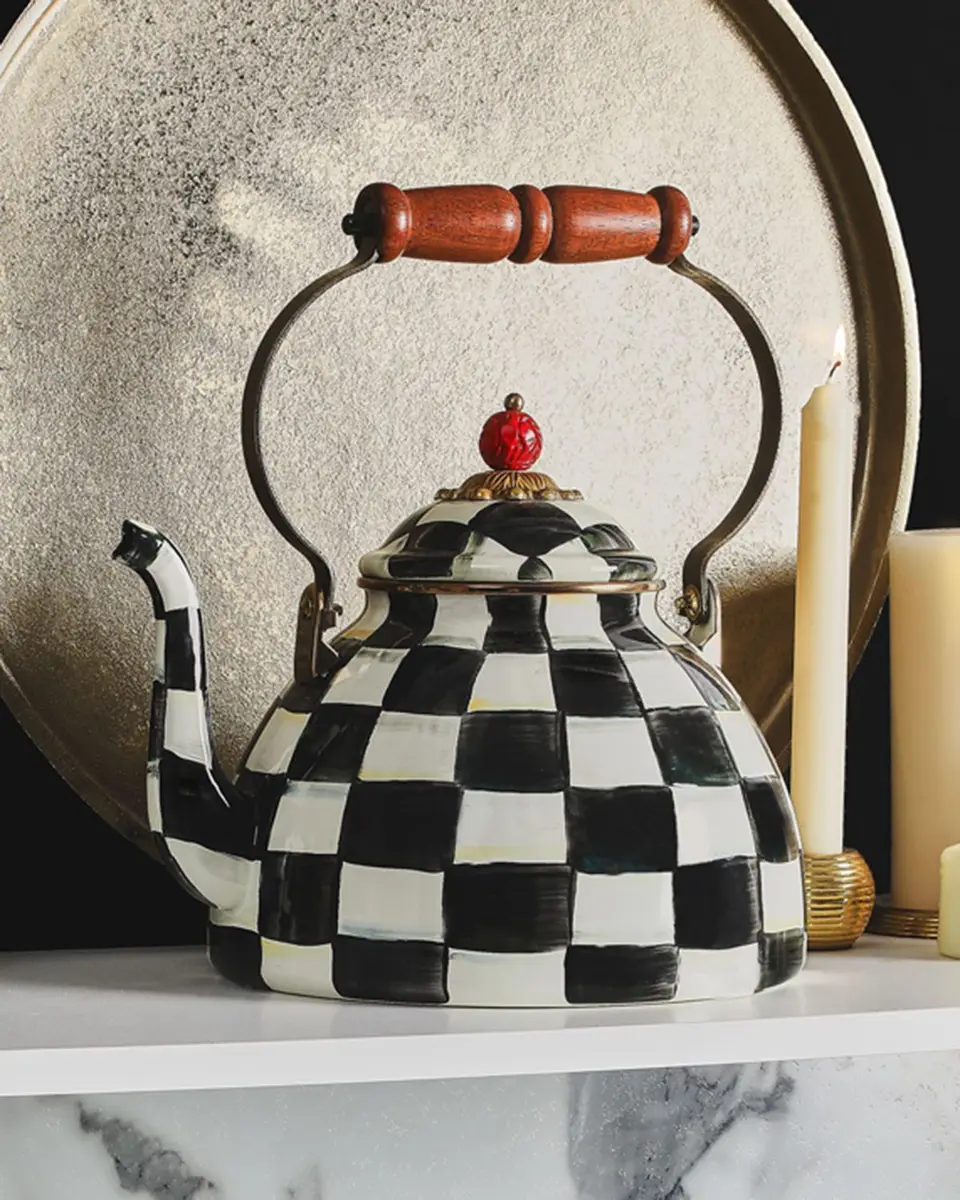 MacKenzie-Childs Courtly Check Three-Quart Tea Kettle | Thumbnail 6 MacKenzie-Childs Courtly Check Three-Quart Tea Kettle | Thumbnail 6