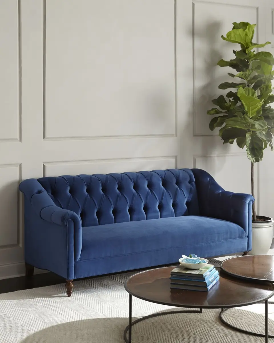 Haute House Raina Tufted Velvet Sofa 84" | Thumbnail 3
