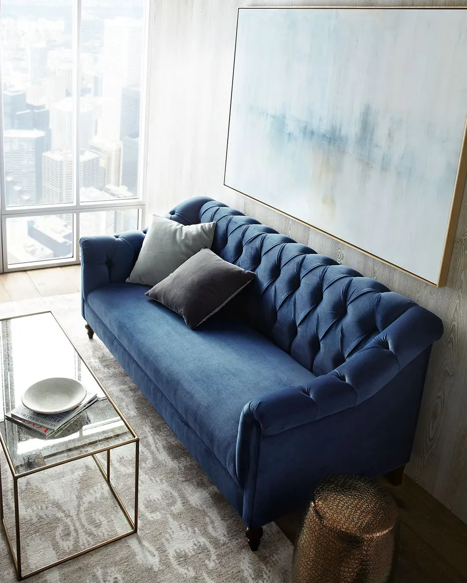 Haute House Raina Tufted Velvet Sofa 84" | Thumbnail 4