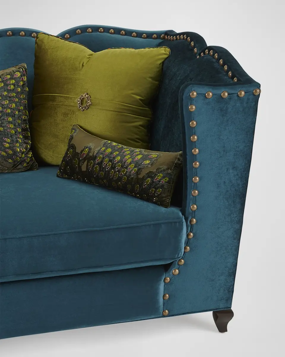 Haute House Santiago Peacock Sofa 92" | Thumbnail 3 Haute House Santiago Peacock Sofa 92" | Thumbnail 3