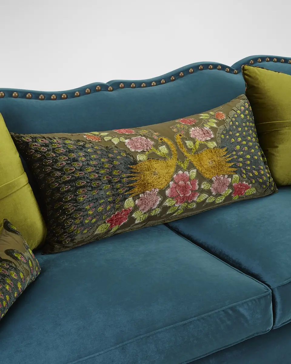Haute House Santiago Peacock Sofa 92" | Thumbnail 4 Haute House Santiago Peacock Sofa 92" | Thumbnail 4