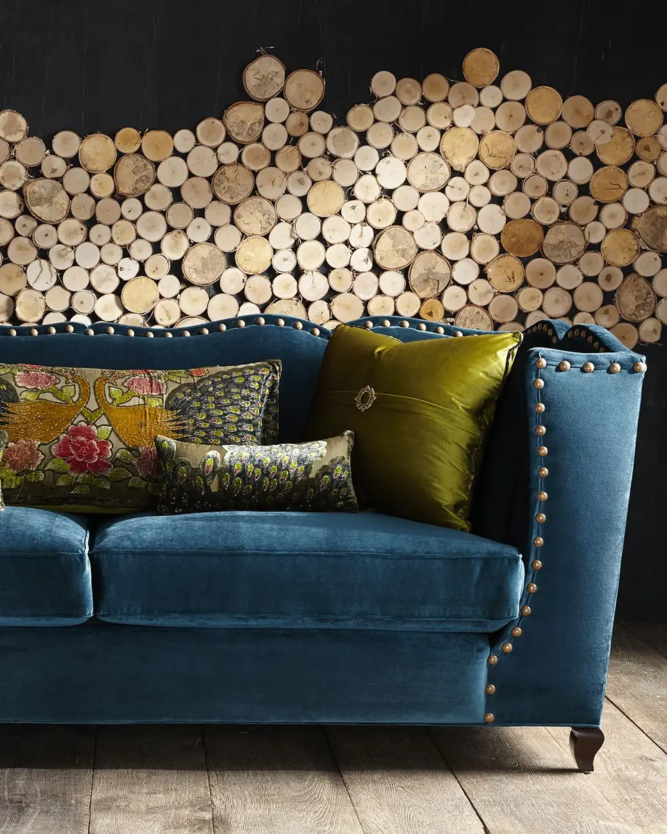 Haute House Santiago Peacock Sofa 92" | Thumbnail 5 Haute House Santiago Peacock Sofa 92" | Thumbnail 5