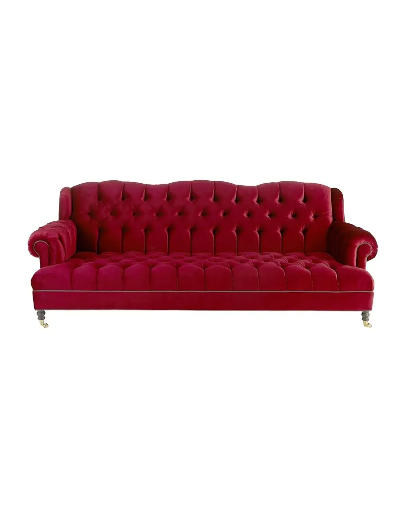 Haute House Mr. Smith Cranberry Tufted Sofa 94.5 ' | Image 1 Haute House Mr. Smith Cranberry Tufted Sofa 94.5 ' | Image 1