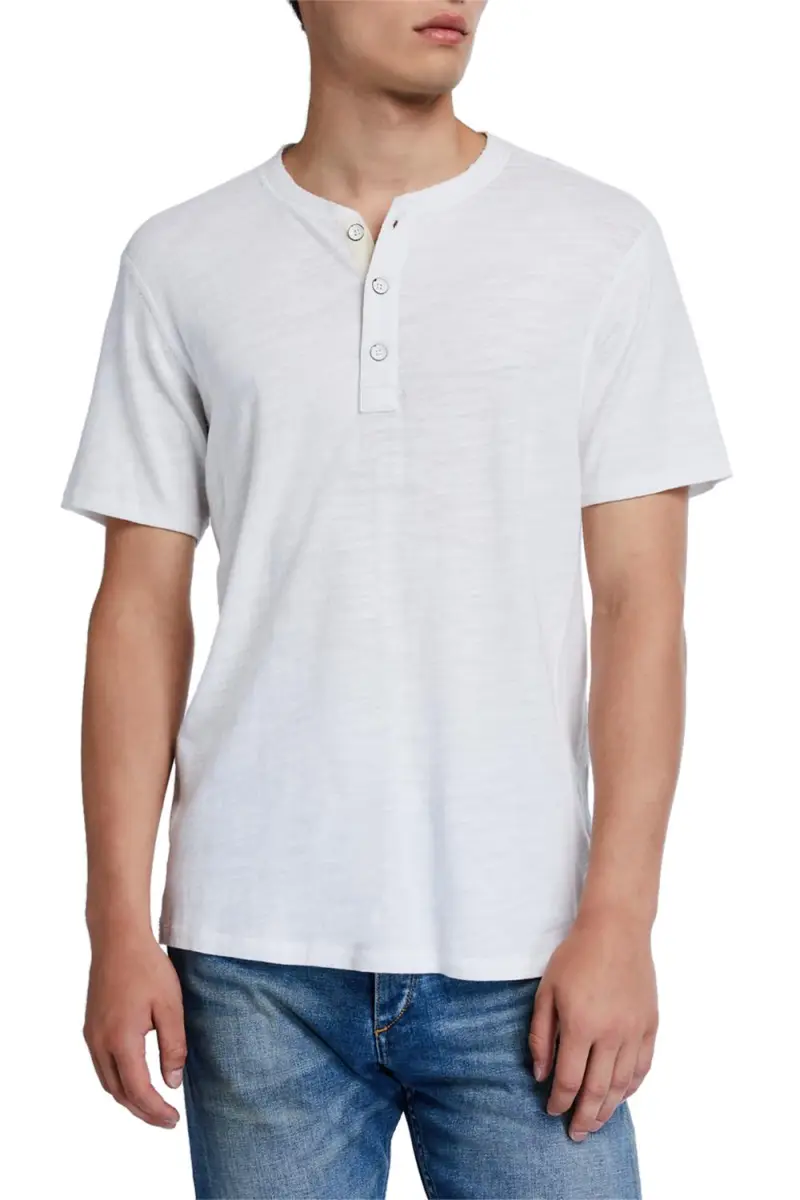 rag & bone Men's Standard Issue Short-Sleeve Henley T-Shirt | Thumbnail 3 rag & bone Men's Standard Issue Short-Sleeve Henley T-Shirt | Thumbnail 3