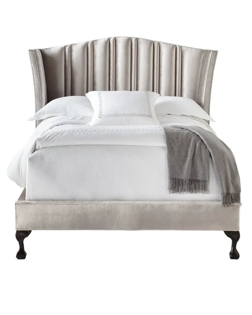Haute House Eastwood Channel-Tufted Queen Bed