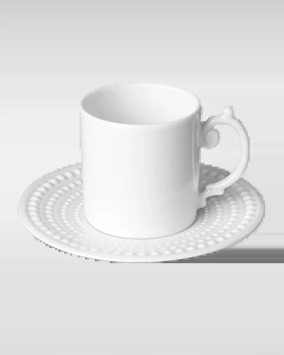L'Objet Perlee Espresso Cup and Saucer | Thumbnail 2 L'Objet Perlee Espresso Cup and Saucer | Thumbnail 2
