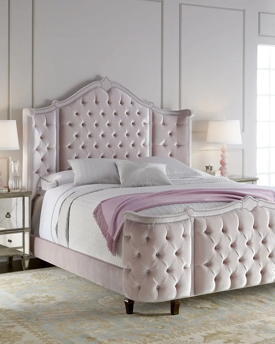 Haute House Pippa Tufted Queen Bed | Thumbnail 2