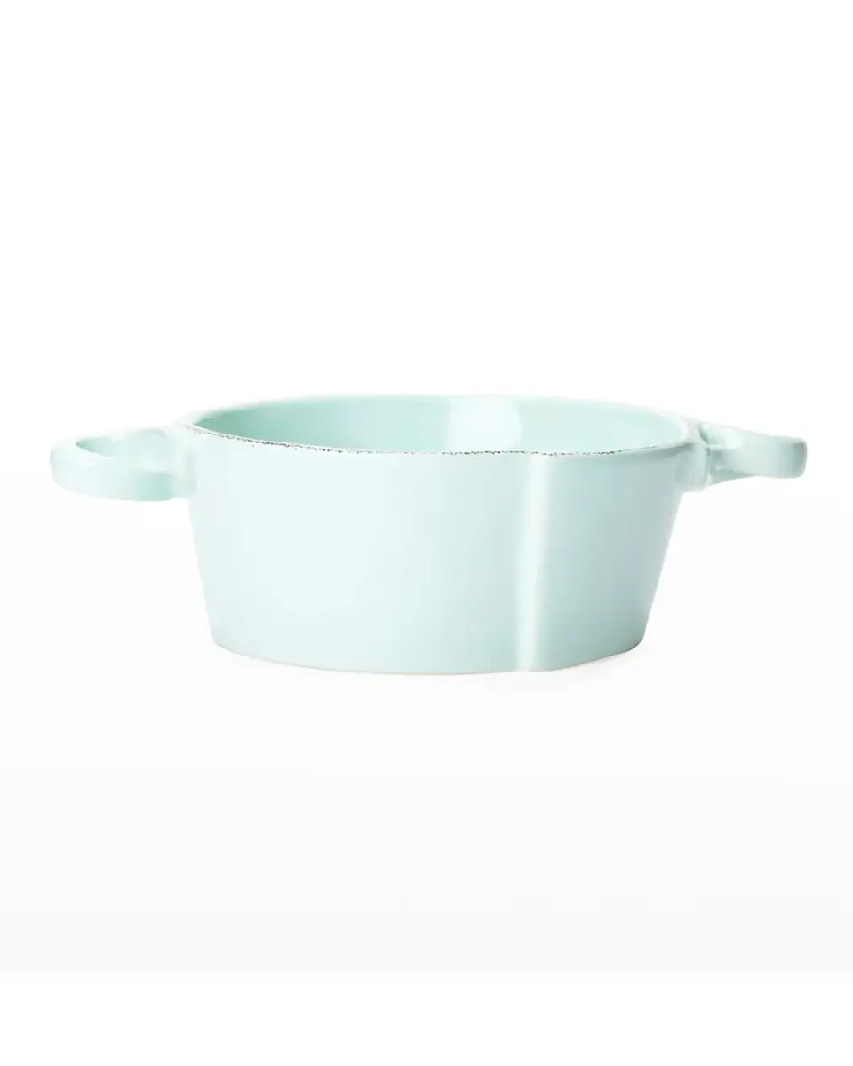 Vietri Lastra Aqua Small Handled Bowl | Thumbnail 2