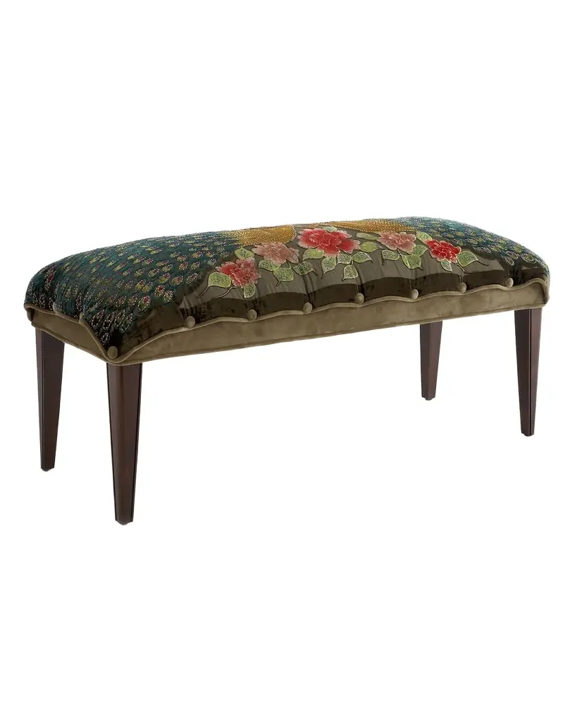Haute House Peacock Bench, 42" | Image 1 Haute House Peacock Bench, 42" | Image 1