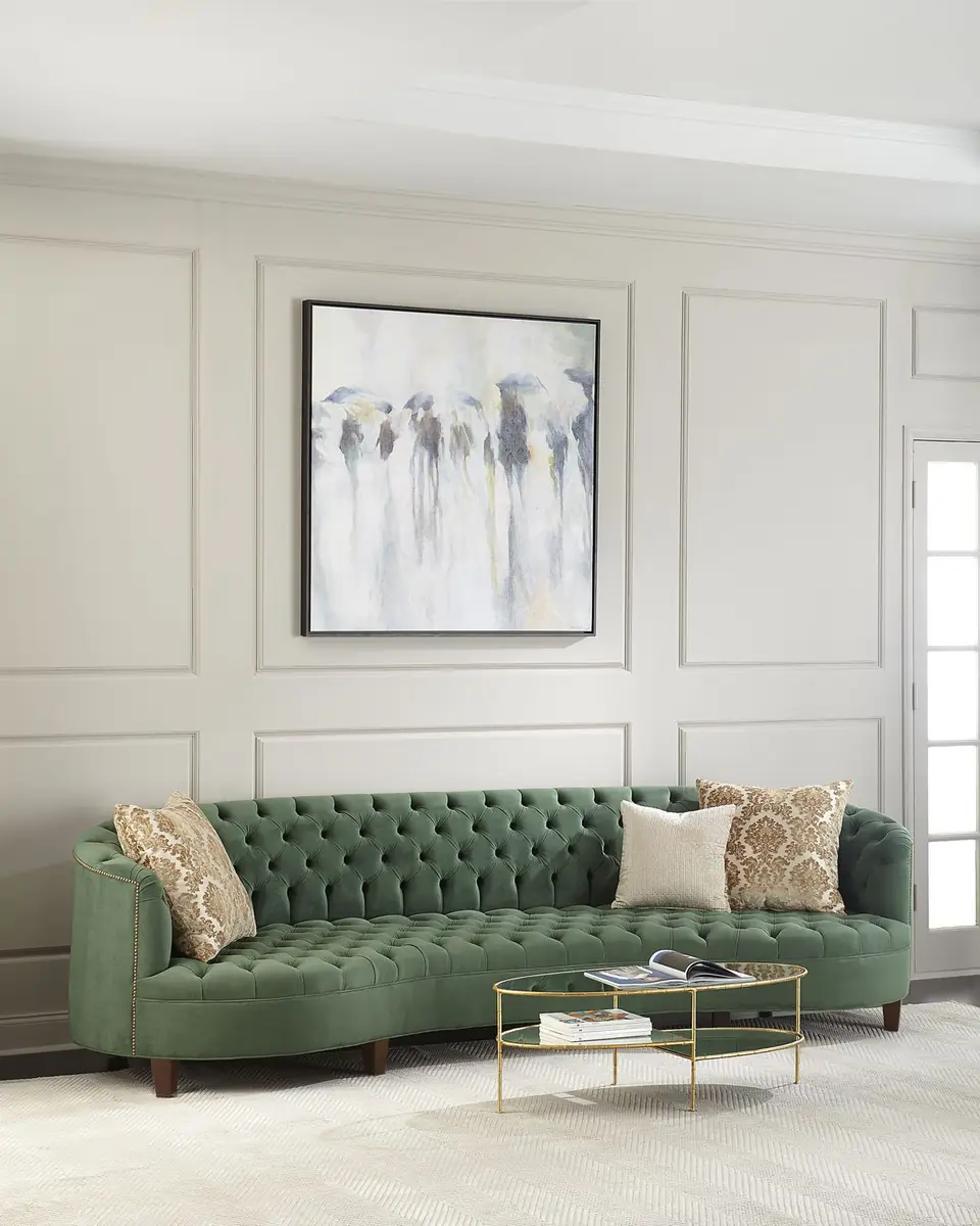 Haute House Vaughn Tufted Velvet Sofa 126" | Thumbnail 3 Haute House Vaughn Tufted Velvet Sofa 126" | Thumbnail 3
