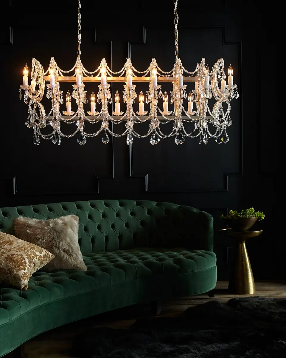 Haute House Vaughn Tufted Velvet Sofa 126" | Thumbnail 4 Haute House Vaughn Tufted Velvet Sofa 126" | Thumbnail 4