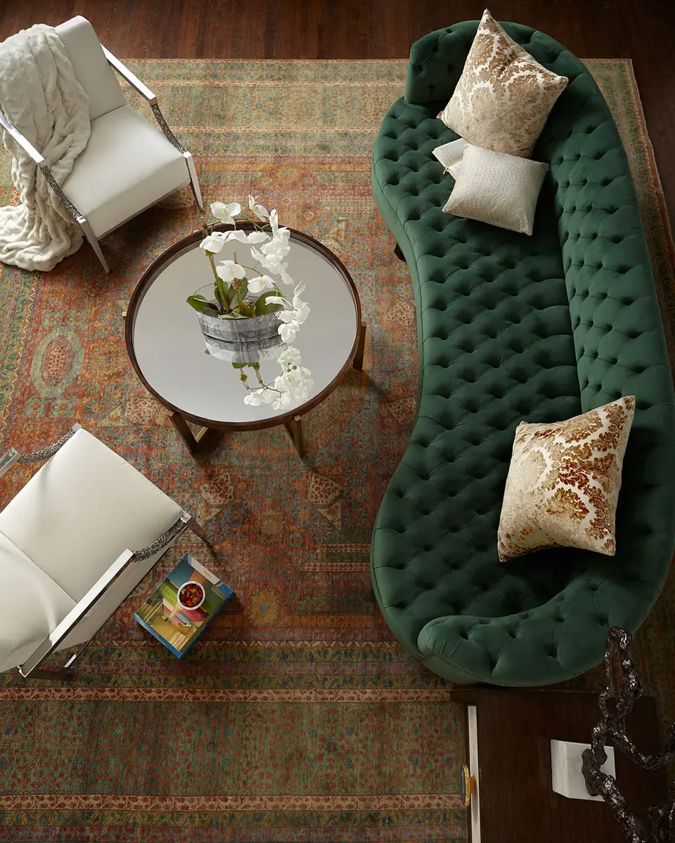 Haute House Vaughn Tufted Velvet Sofa 126" | Thumbnail 6 Haute House Vaughn Tufted Velvet Sofa 126" | Thumbnail 6