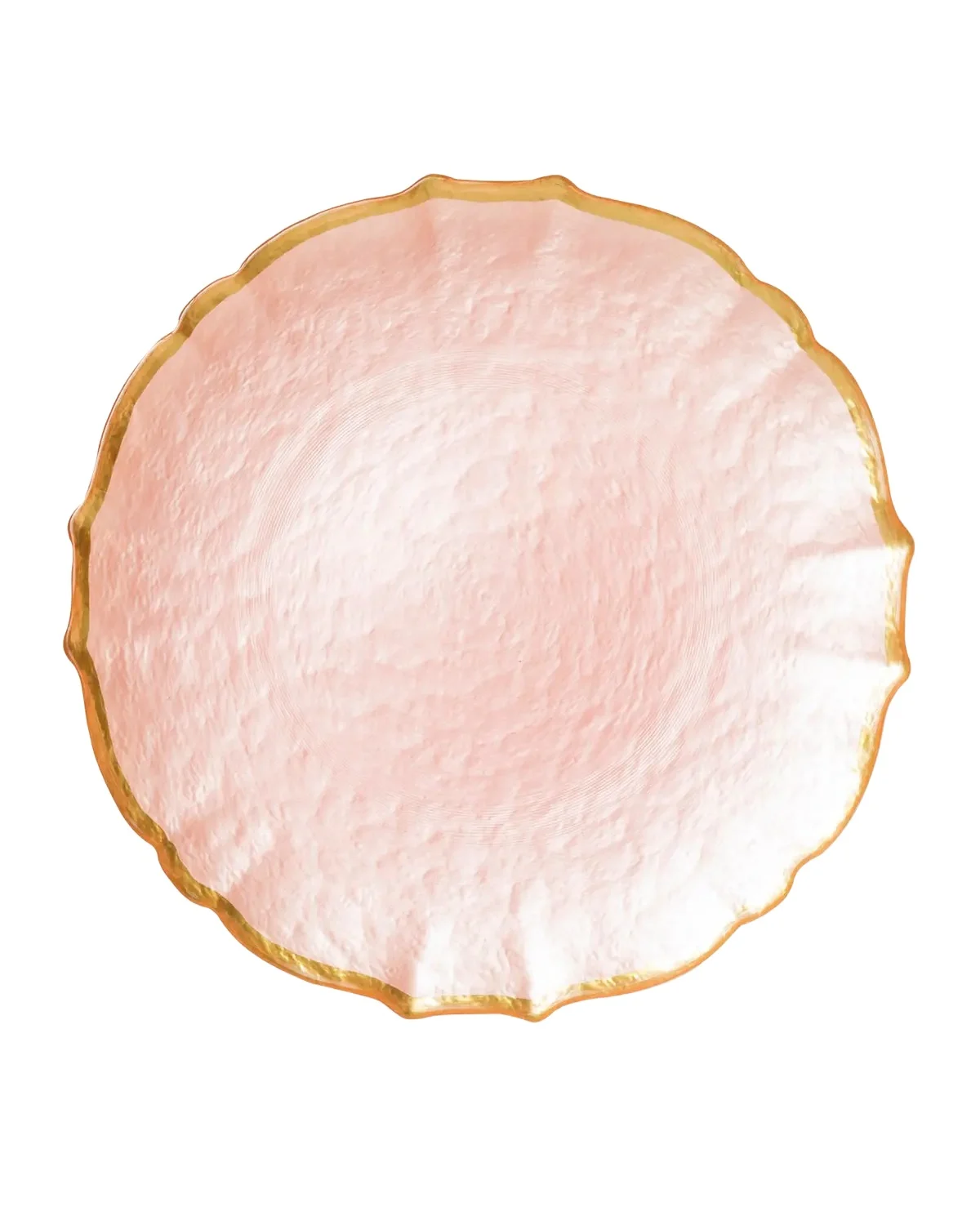 Vietri Baroque Glass Pink Service Plate/Charger