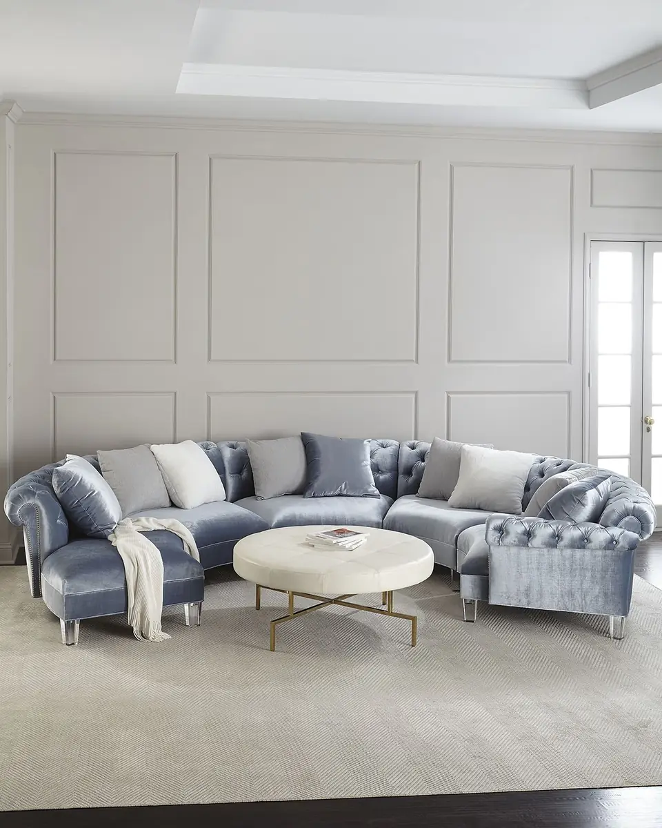 Haute House Varianne Curved Sectional Sofa | Thumbnail 2 Haute House Varianne Curved Sectional Sofa | Thumbnail 2