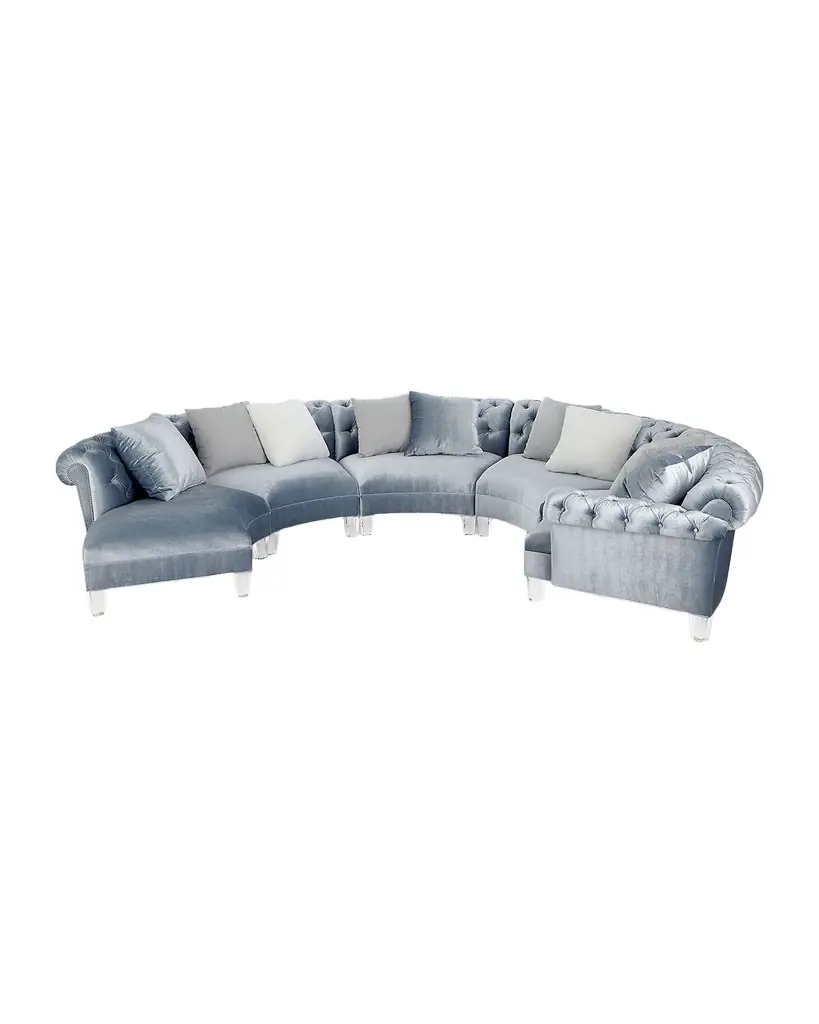 Haute House Varianne Curved Sectional Sofa | Image 1 Haute House Varianne Curved Sectional Sofa | Image 1