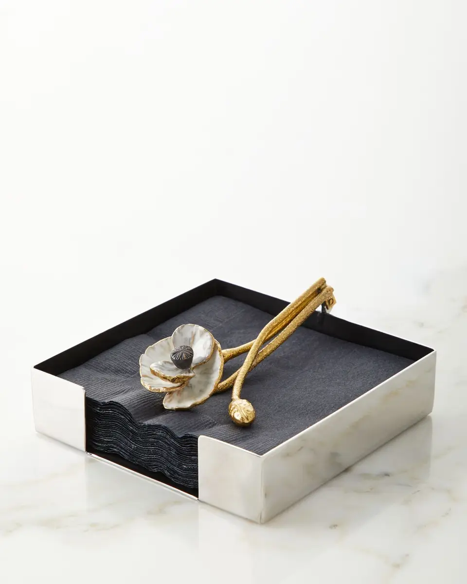 Michael Aram Anemone Cocktail Napkin Holder | Thumbnail 3