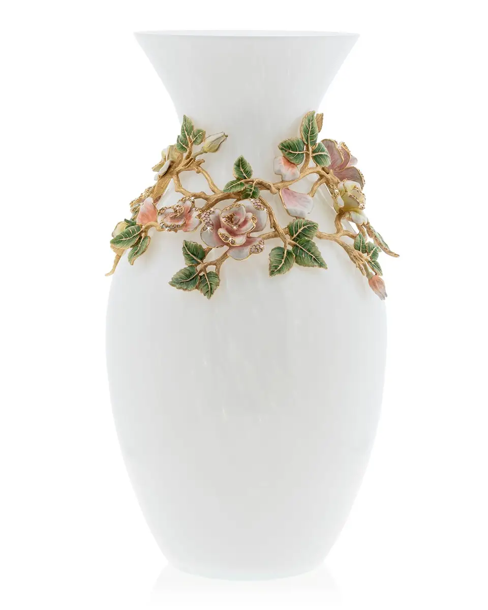 Jay Strongwater Rose Grand Vase | Thumbnail 3