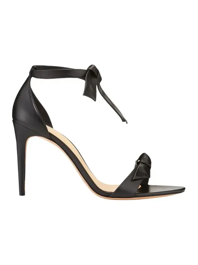 Clarita Leather Ankle-Tie 100mm High-Heel Sandals