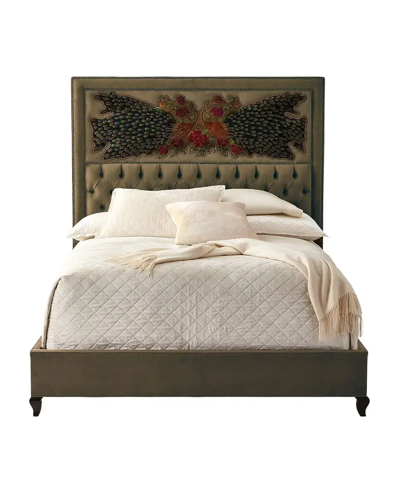 Haute House Peacock Sage King Bed
