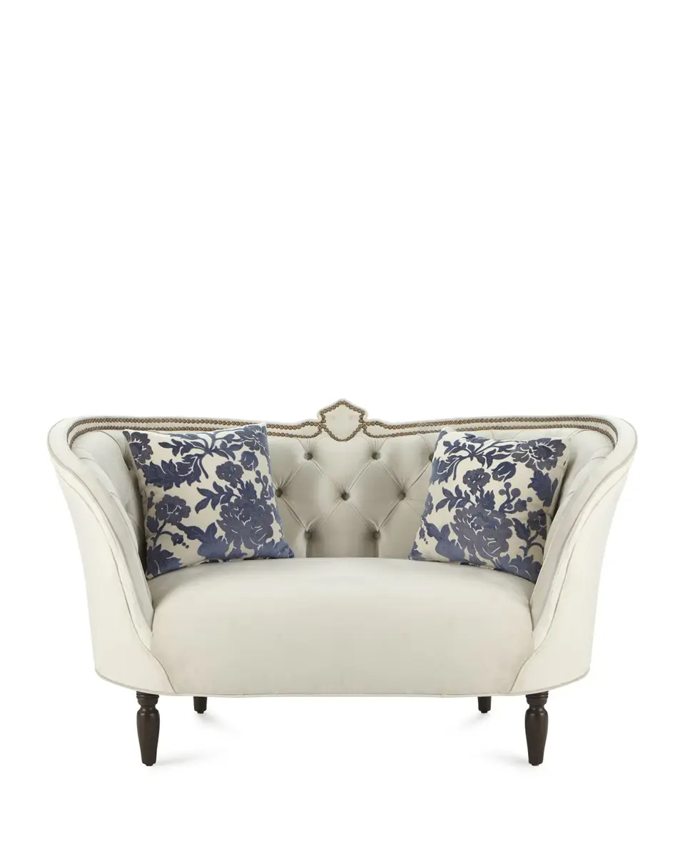 Haute House Erin Tufted-Back Settee | Image 1 Haute House Erin Tufted-Back Settee | Image 1