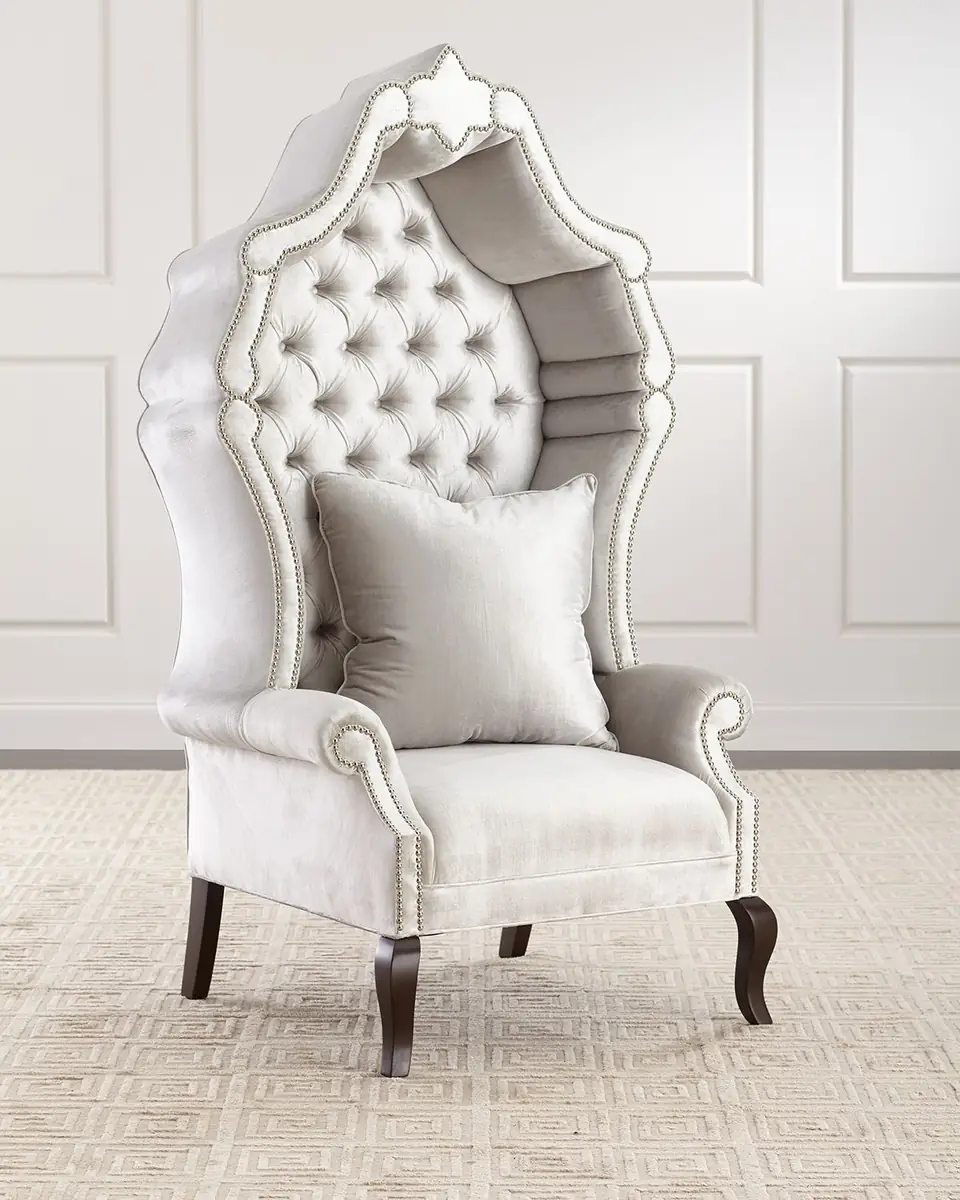 Haute House Antoinette Hooded Hostess Chair | Thumbnail 3 Haute House Antoinette Hooded Hostess Chair | Thumbnail 3
