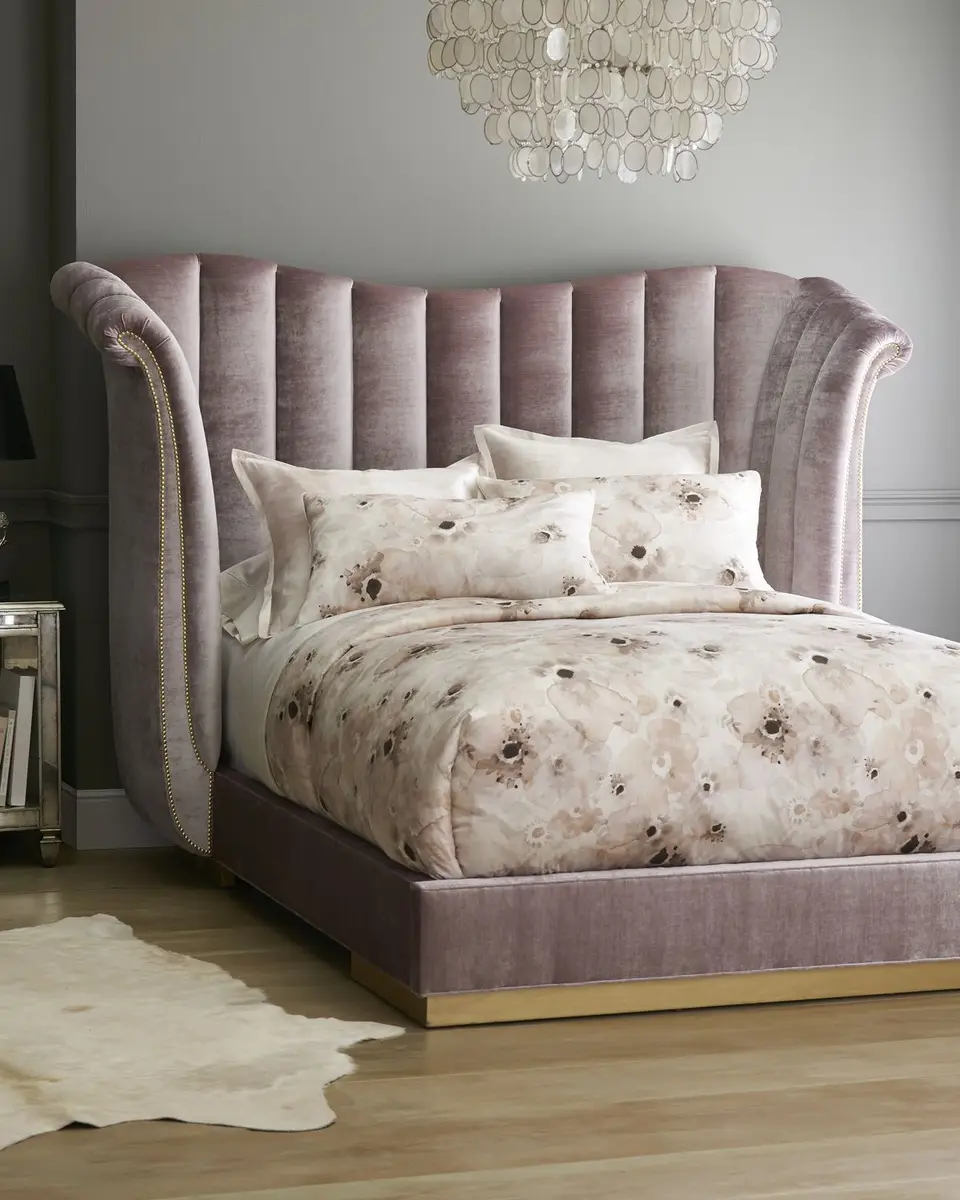 Haute House Moira Channel-Tufted Queen Bed | Thumbnail 2 Haute House Moira Channel-Tufted Queen Bed | Thumbnail 2