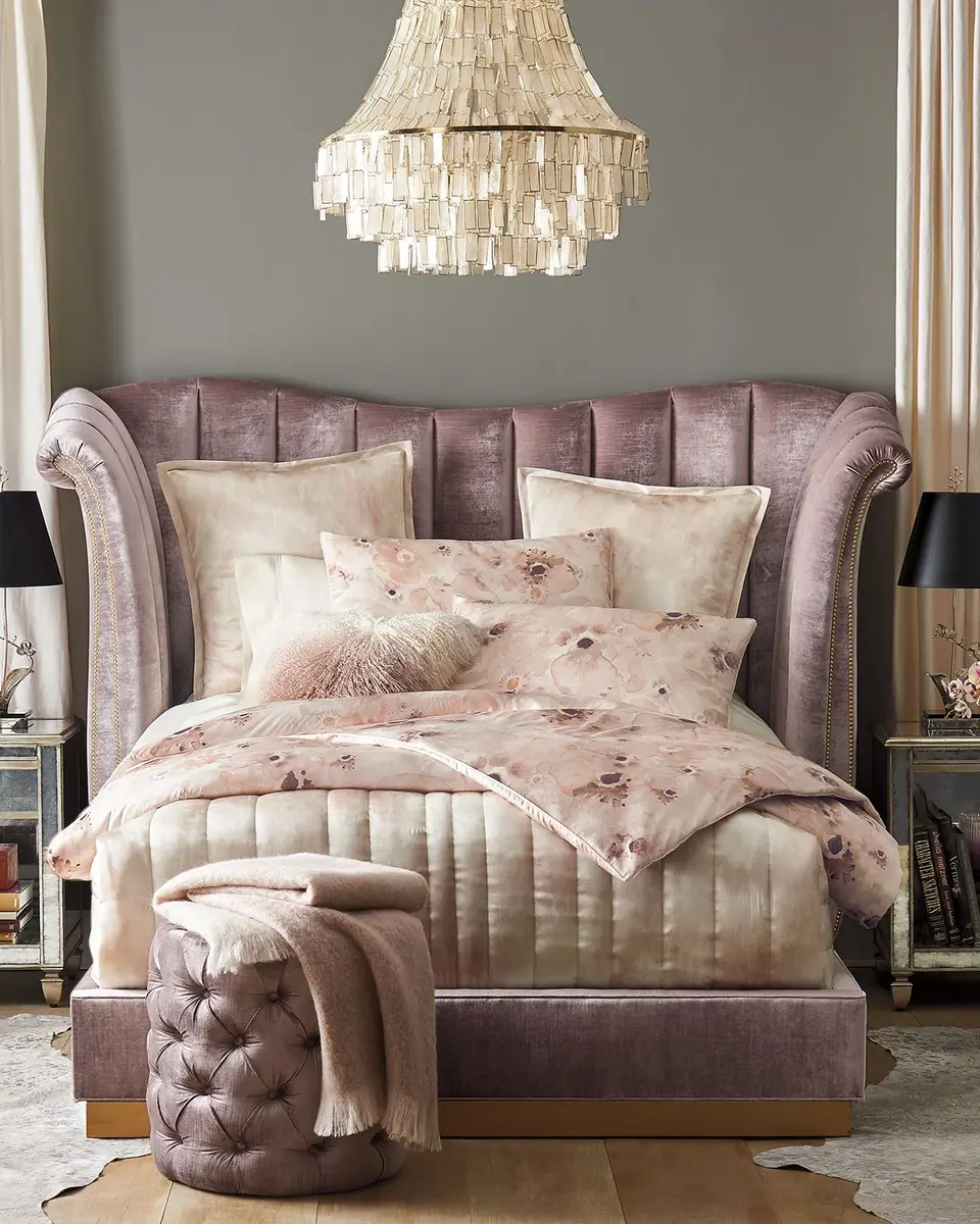 Haute House Moira Channel-Tufted Queen Bed | Thumbnail 4 Haute House Moira Channel-Tufted Queen Bed | Thumbnail 4