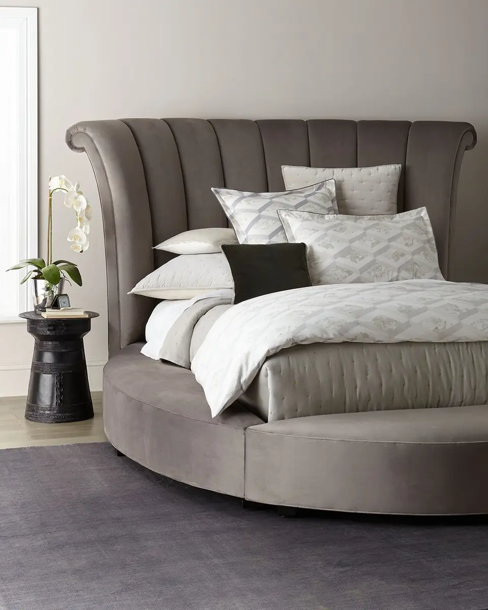 Haute House Katya Round Queen Platform Bed | Thumbnail 2