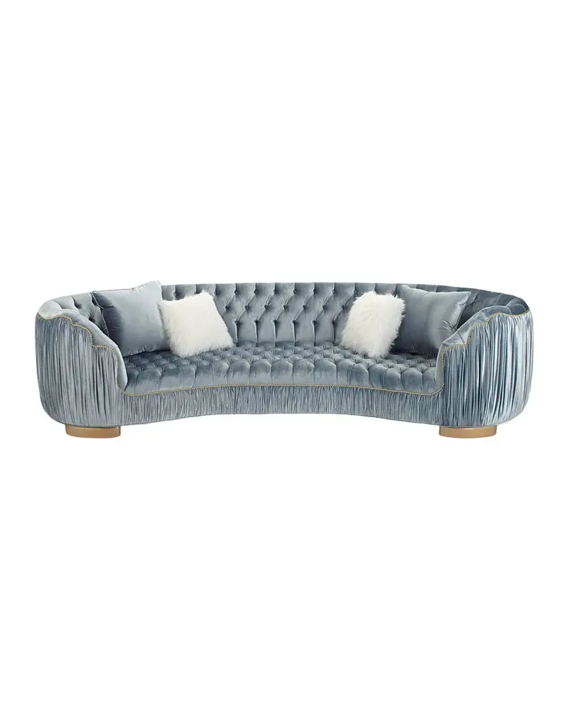 Haute House Emma Curved Sofa, 118.5" | Image 1 Haute House Emma Curved Sofa, 118.5" | Image 1