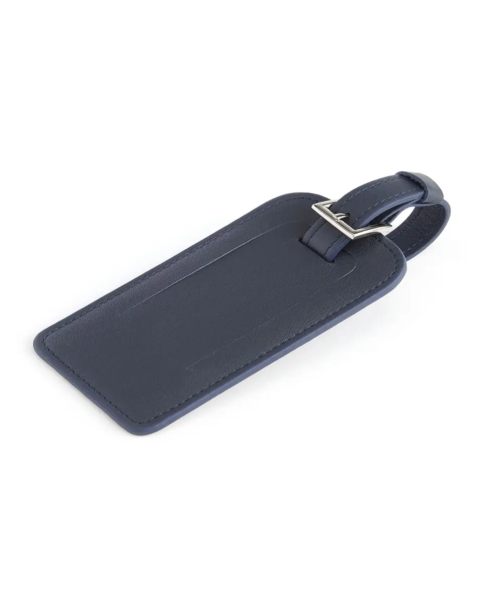 Royce New York Monogrammed Leather Luggage Tag | Thumbnail 3