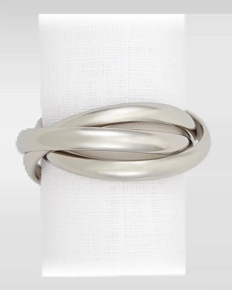 L'Objet Three Ring Napkin Jewels, Set of 4 | Thumbnail 2 L'Objet Three Ring Napkin Jewels, Set of 4 | Thumbnail 2