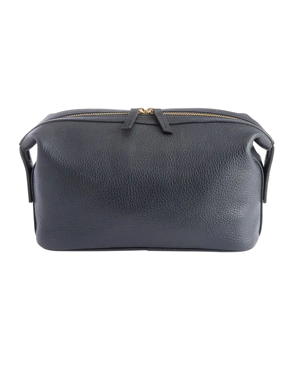 Royce New York Monogrammed Large Leather Toiletry Bag, Personalized | Thumbnail 2