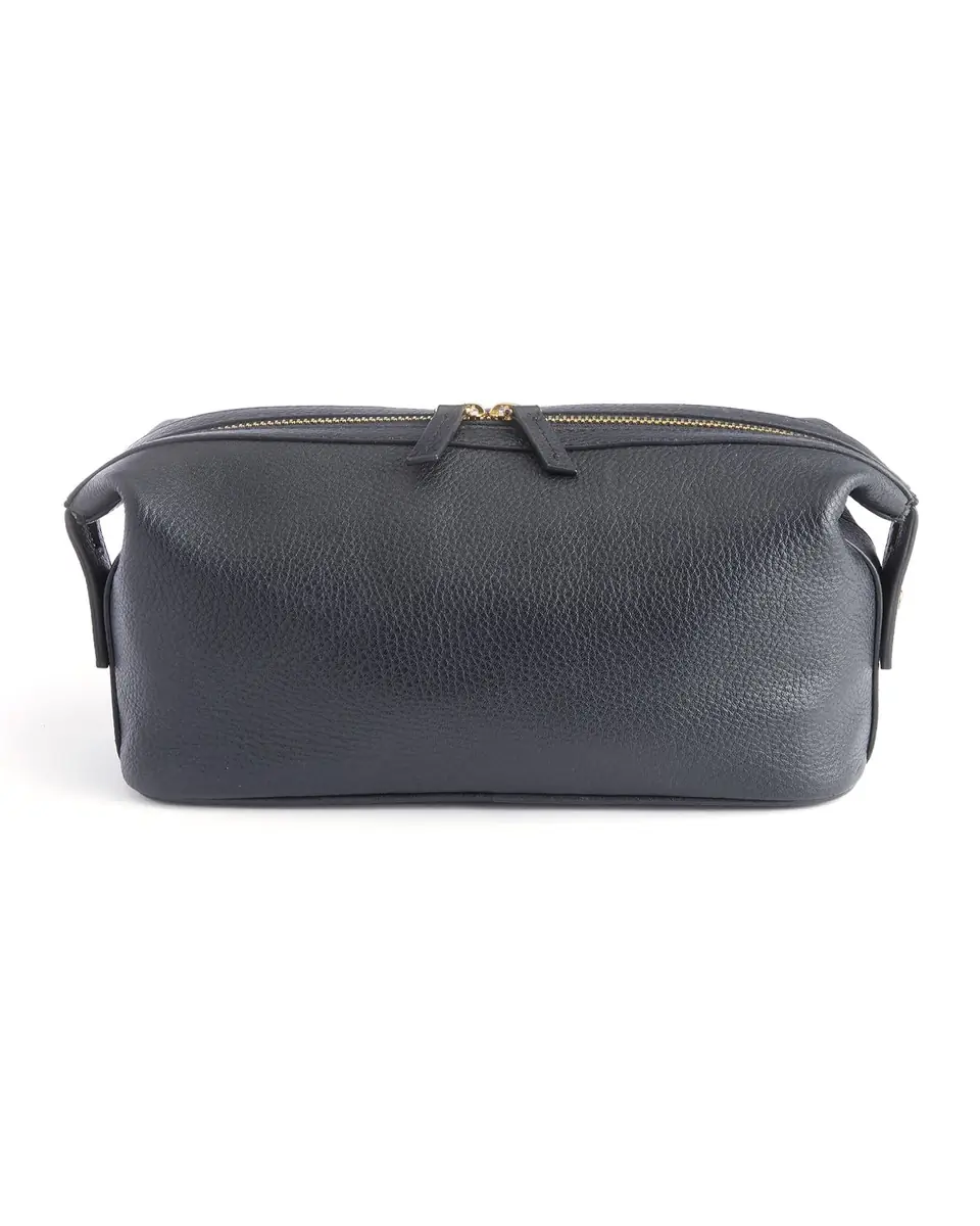 Royce New York Monogrammed Large Leather Toiletry Bag, Personalized | Thumbnail 3