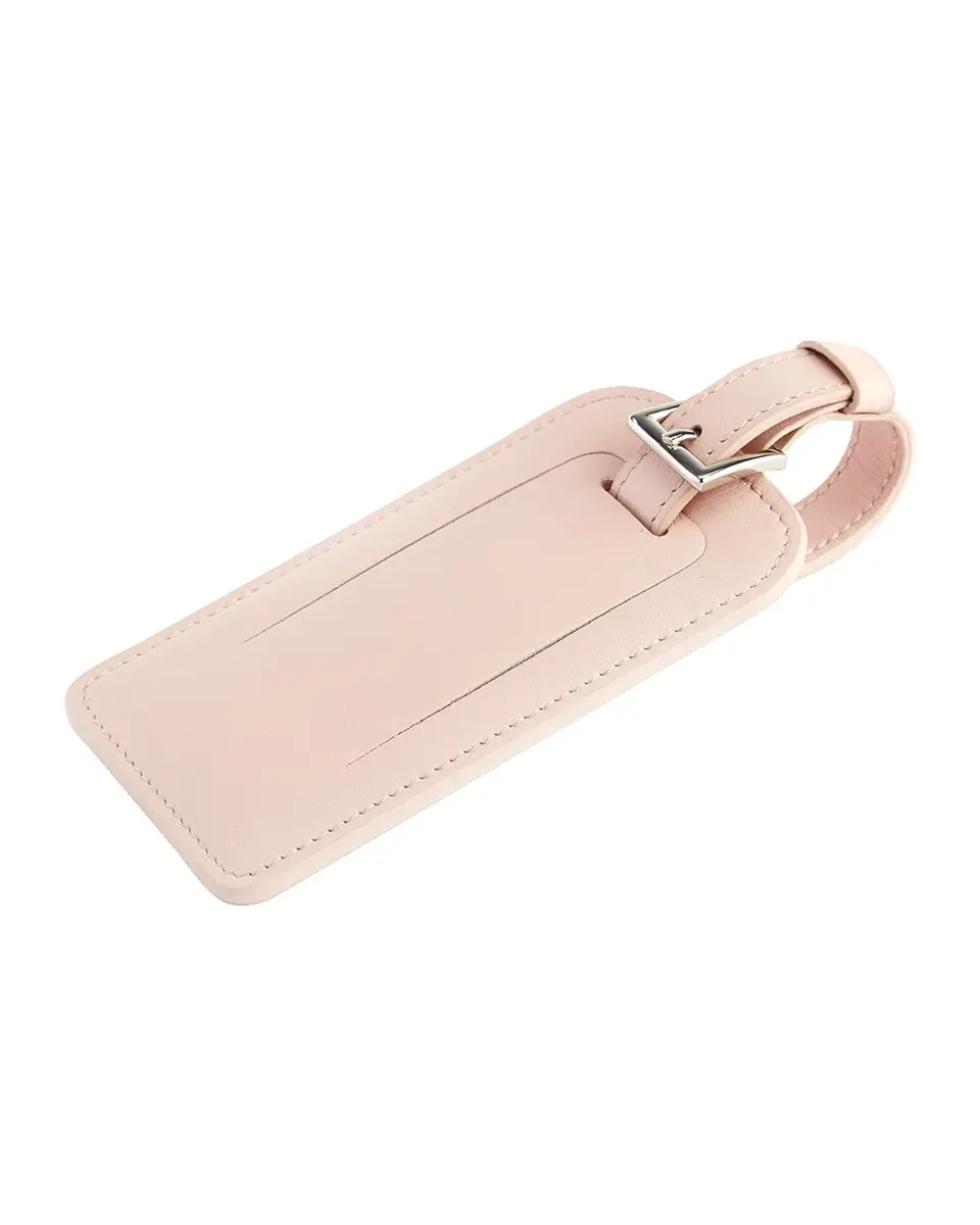Royce New York Monogrammed Leather Luggage Tag | Thumbnail 2