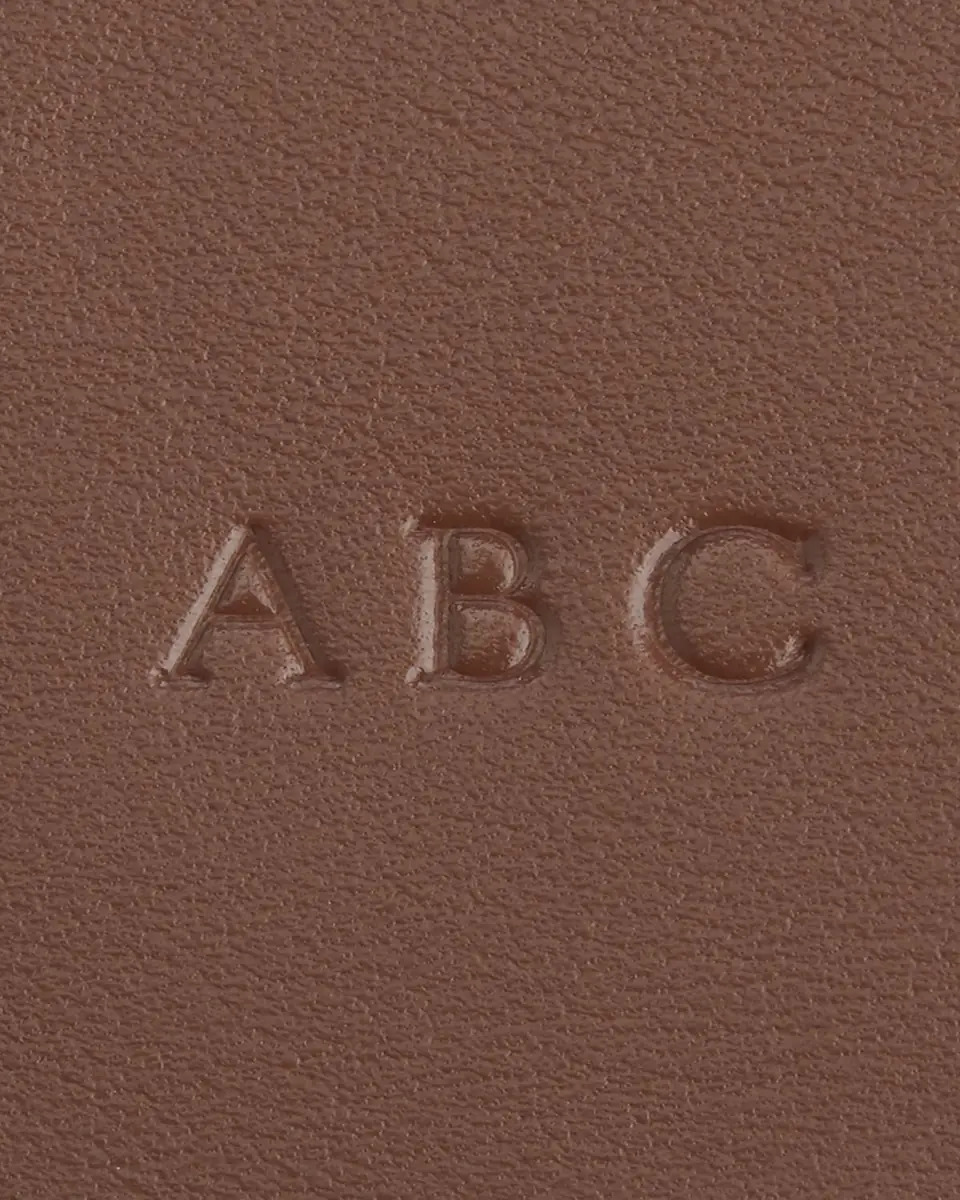 Royce New York Monogrammed Leather Heart-Shaped Key Chain, Personalized | Thumbnail 3